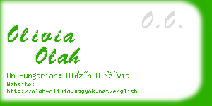 olivia olah business card